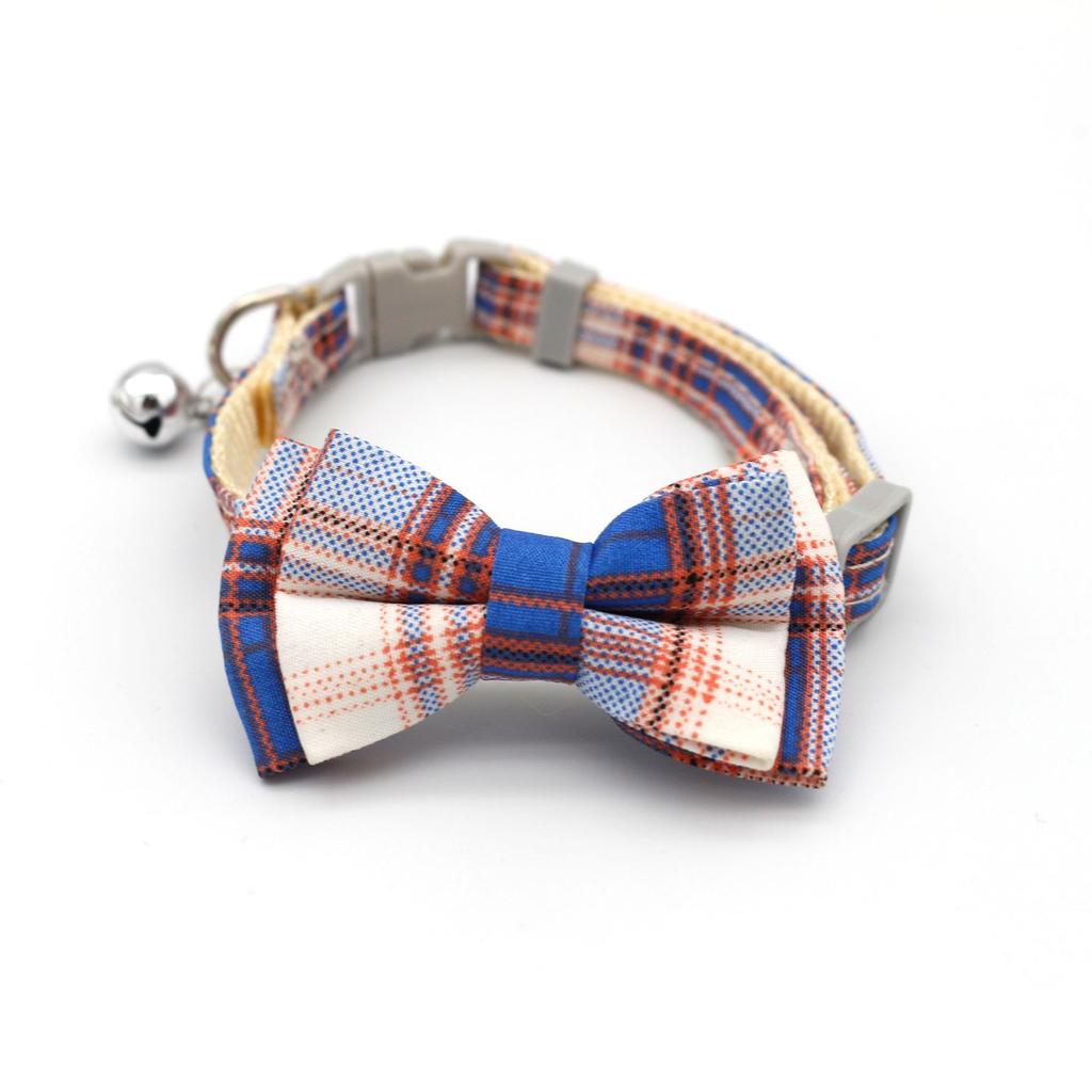 1pc Cute Cat Collar Small Puppy Cat Dog Collars Bow Kitten Collar Bowknot Necklace With Bell For Dog Cat Chihuahua Pet Supplies