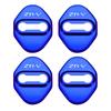 SAWAKAKI Door Striker Cover for Honda RZ Series Door Lock Cover with Logo Metal Custom Parts Set of 4 ZR-V Rust-Resistant (Blue)