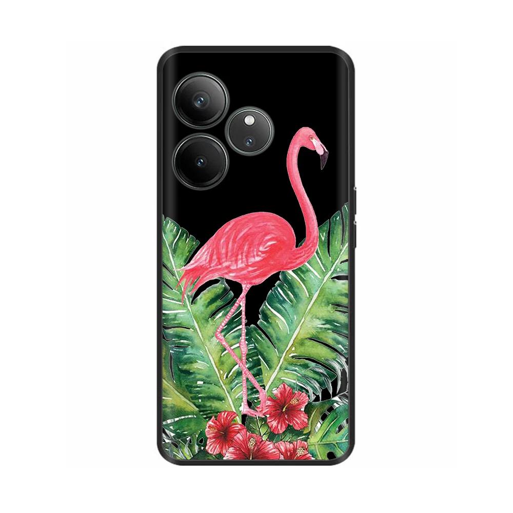 For Realme GT 6 GT 6T Case Black Silicone Luxury Bumper Cute Soft TPU Phone Cases For Realme GT6 5G Cover Shells Coque 6.78''