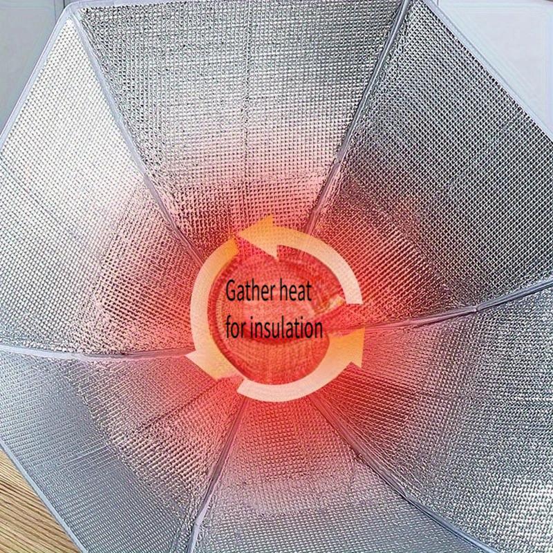 Insulated Blue Starry Sky Pattern Winter Folding Vegetable Cover Round Large Cap Vegetable Cover Food Cover Dust Cover Home Dining Table Cover