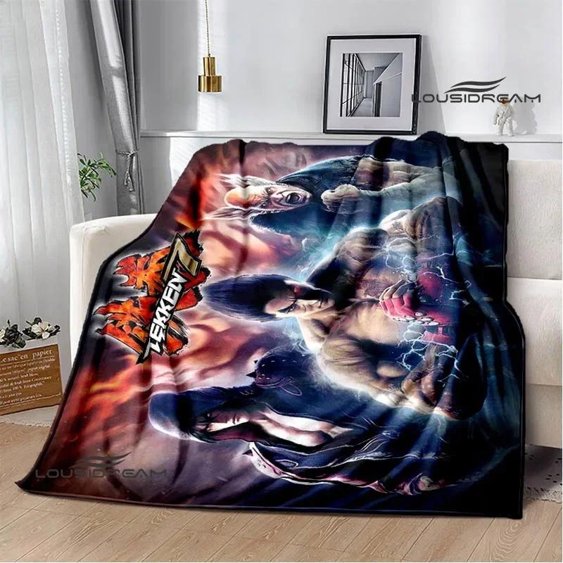 3D game tekken8 Printed blankets picnic blanket Warm blankets Flannel Soft Cozy Blanket Home travel blanket Birthday Gift