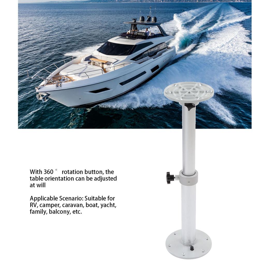 RV Table Leg Table Pedestal Leg Table Pedestal Leg 460 To 700mm Adjustable 360° Rotatable for RV   Boat Yacht Home