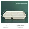SPSR Biodegradable Corn Starch 5-Compartment Lunch Box
