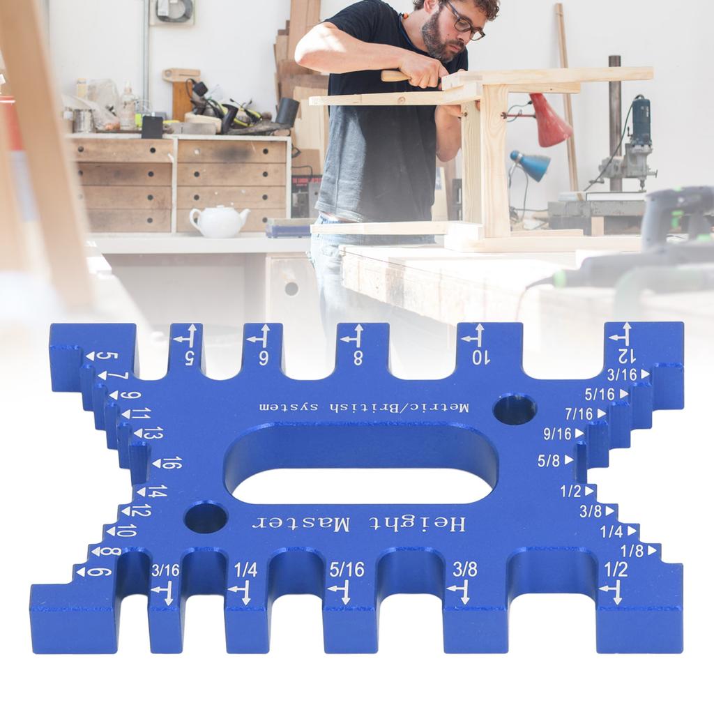 Dovetail Jig Tenon Caliper High Accuracy Scales Carpentry Router Saw Measuring Ruler for Woodworking