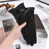 Damen Spitzen Lammfell Handschuhe: Frühling & Herbst, Fahren, Outdoor, Sonnenschutz, Dünner Koreanischer Stil, Touchscreen.