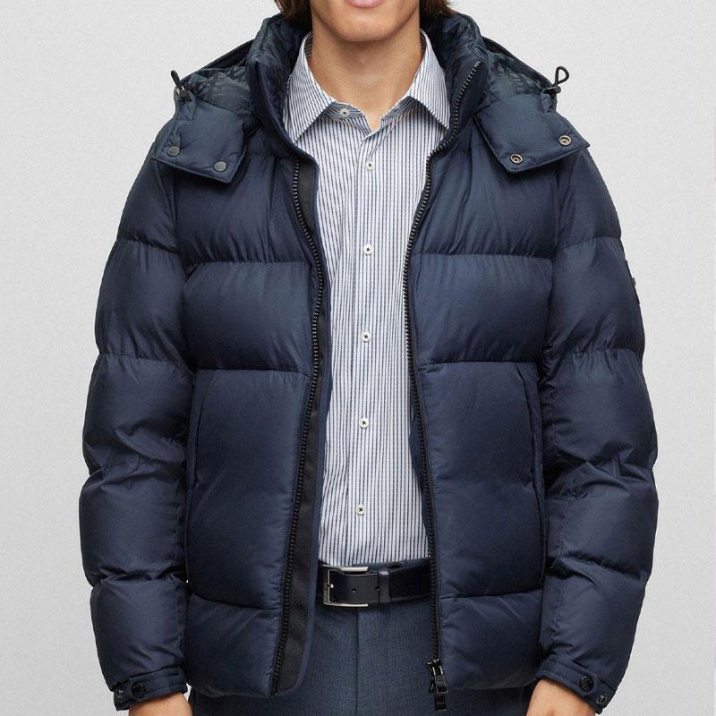 HUGO BOSS SS24 Puffer Jacket Men's Dark Blue 50497836-404