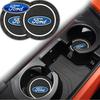 Car Sticker 2026 Ford 2pcs Car Coaster Water Cup Holder Anti-Slip Mat Phone Glasses Non Slip Pad For Ford Ranger ST Kuga MAX Mon