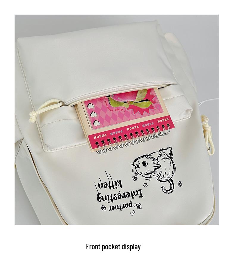 Korean Style Cute Girl's Large Capacity Backpack for School and Fashion