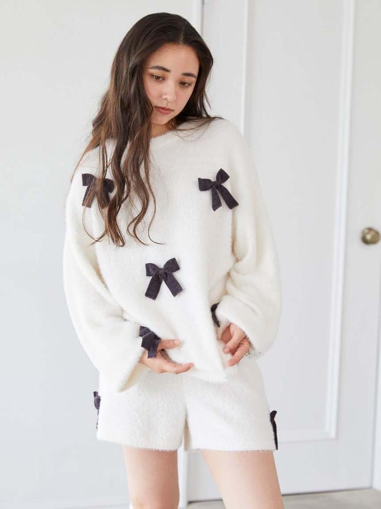 Gelato Pique Ribbon Shorts PWNP244072 DGRY Women's