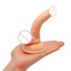 Mini Curved Small Dildo Suction Cups Super Small Size Soft Mini Simulation Small Penis Posterior Anal Plugs