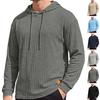 Men's Color Hooded Sweatshirt Casual Winter Pullover