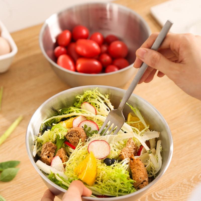 1Set Stainless Steel Drain Basin Basket with Scale Kitchen Basin Rice Washing Artifact Fruit Fruits Drainer Salad Basin