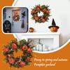 Fall Wreath For Front Door Wreath With Artificial Pumpkin