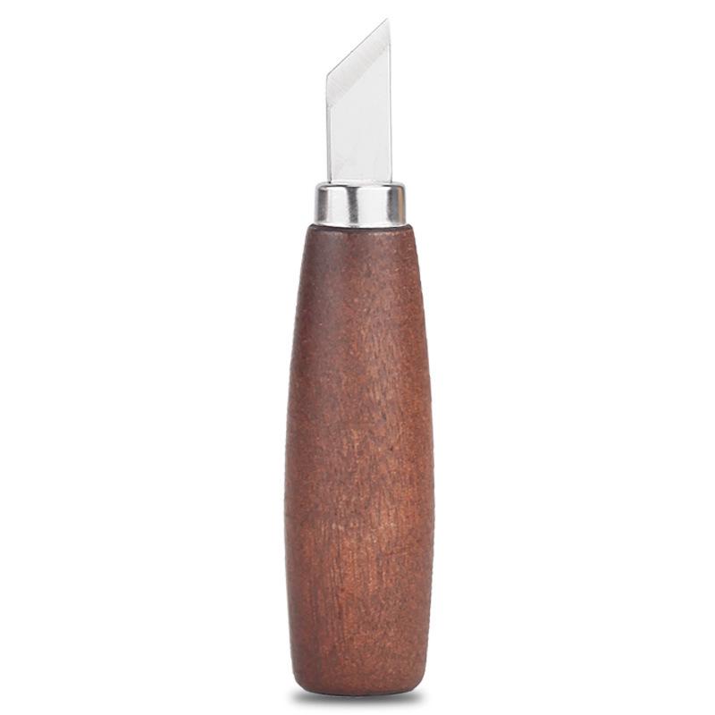 Stainless Steel Wood Carving & Whittling Knife Set - Curved Spoon Carver Included