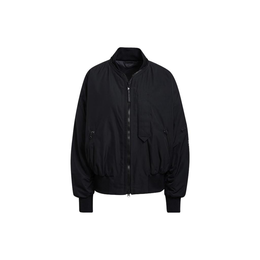 Adidas X Stella McCartney Solid Color Casual Sports Jacket Women Jacket Black H59969