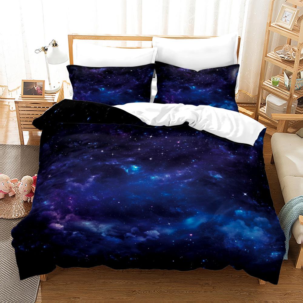 Outer Space Bedding Set  For Children Planet Duvet Cover Bed Cover Comforter Bed Quilt Cover High Quality 240*220