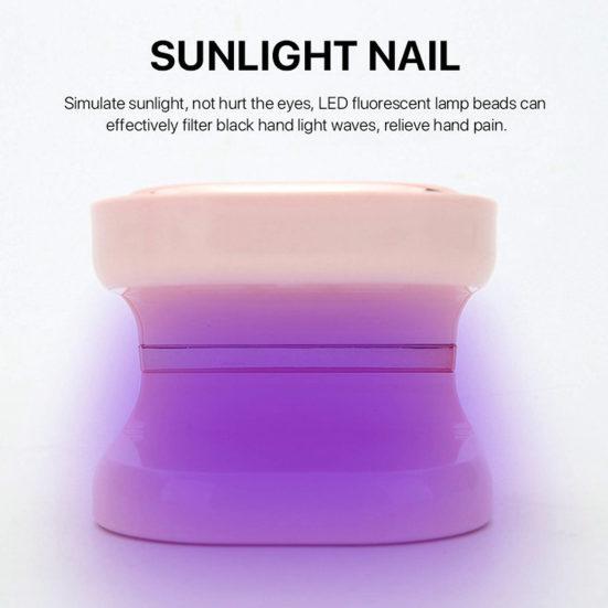 Secador de uñas práctico de 6W Gel de uñas de curación alimentado por USB de alta potencia