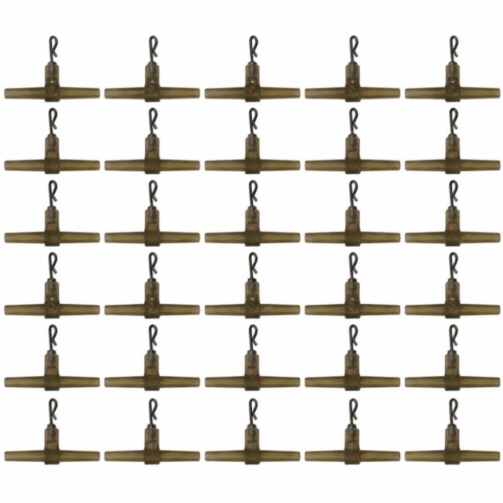 

30PCS Reusable Anti Tangle Sleeves T Shaped Anti-Twist Sleeves Carp Anti-Tangle Sleeves Angling Rig 30PCS