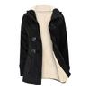 Women's Hoodie Winter Solid Color Plus Fleece Fashion Hoodie Warm Coat