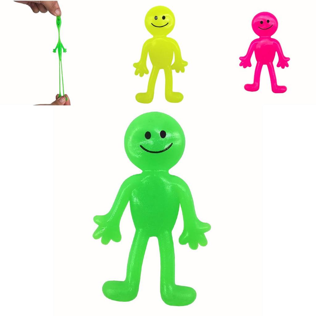 Tpr Smiley Face Doll Toy Stretchable And Stress-relieving Figure For Children Teens And Adults