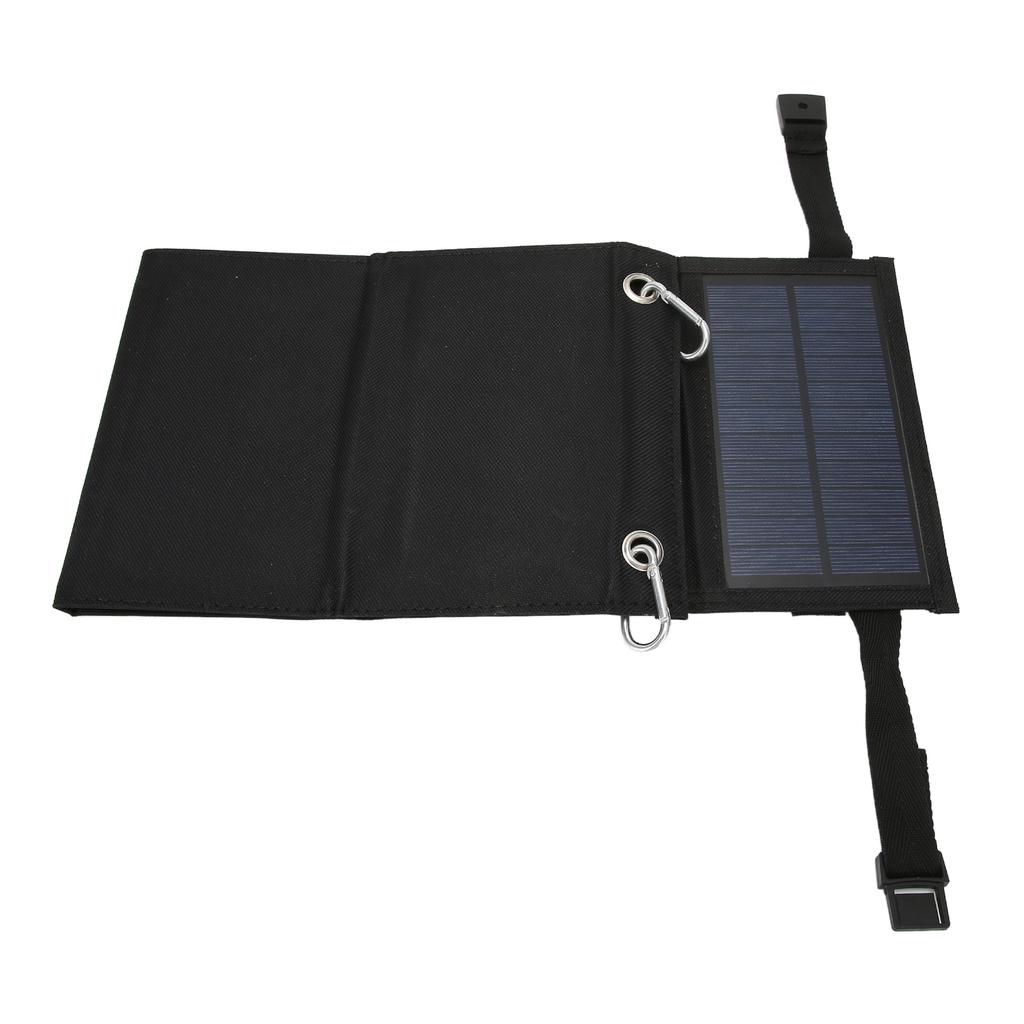 10W 5 Fold Solar Panels High Conversion Efficiency Portable Polysilicon Power Source with USB