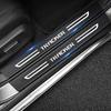 Carbon Fiber Car Door Sill Protector Decals For Chevrolet TRACKER Logo Trunk Anti-Scratch Protective Strip Auto Accessories