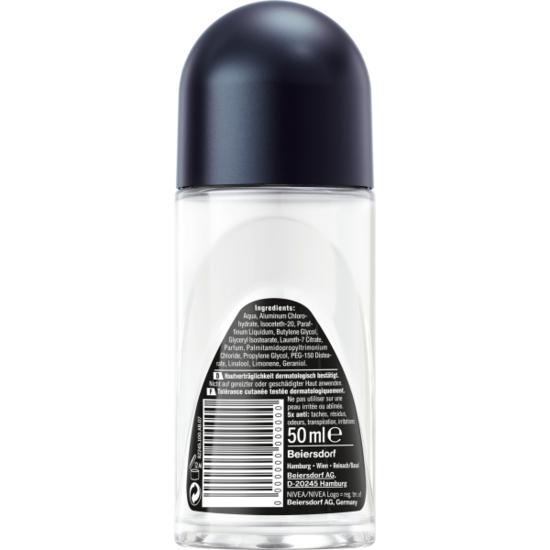 Nivea Men Black & White Deo Roll On 50ml, 1 Unit