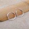 925 Silver Simple Ear Bone Hoop Earrings For Women Small Hoop Earrings Ear Bone Buckle Round Circle Earrings Hoops Gift