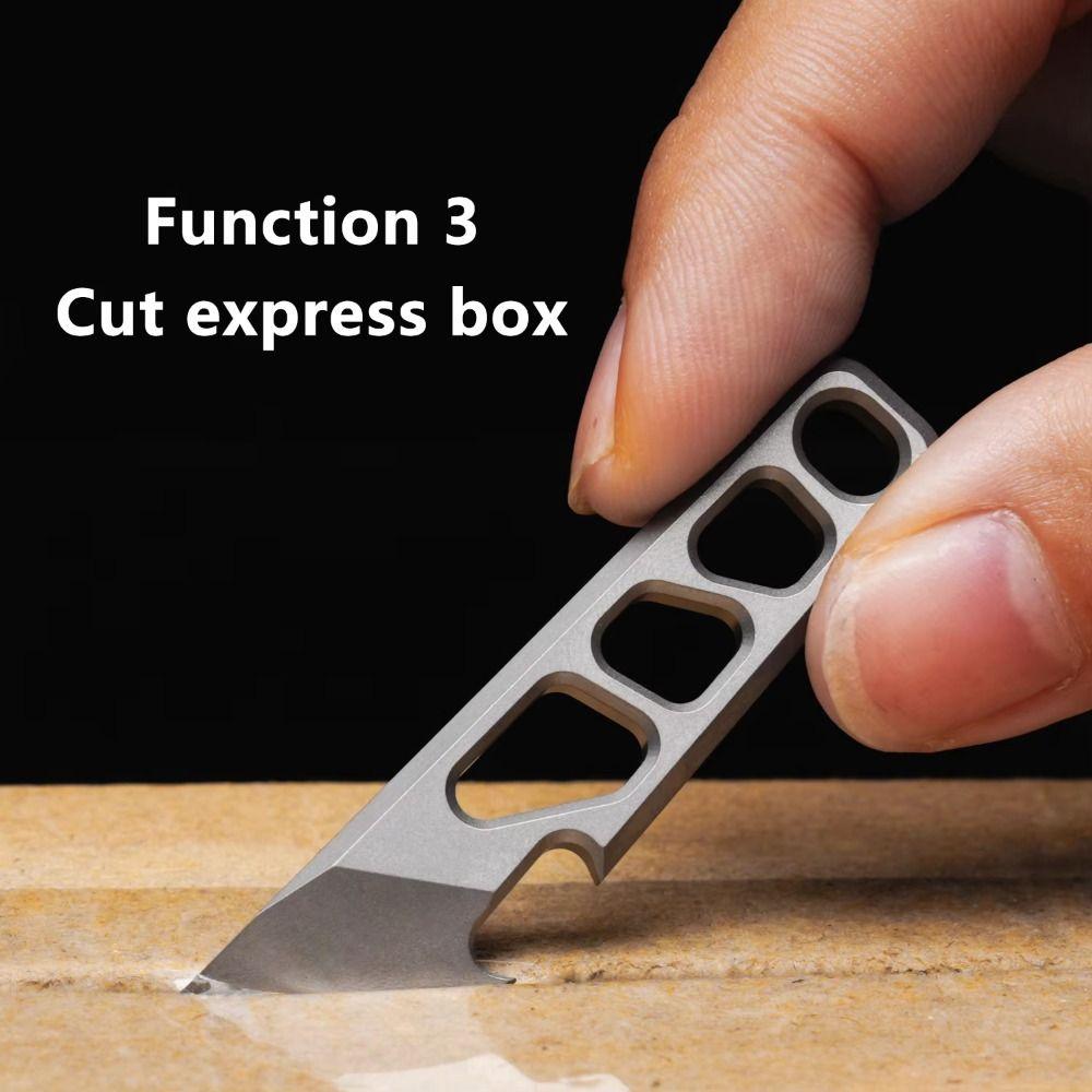 55mm Bottle Opener Multipurpose Keychain Pendant Wrench Mini Pry Bar Key Holder