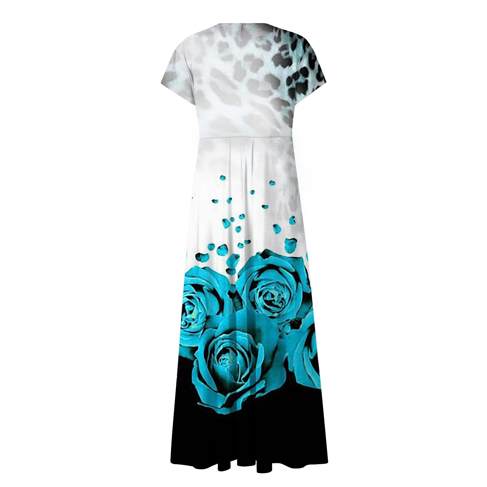 Жен. Длинное платье Платье макси Повседневное платье Шифоновые платья Свободное платье — фото 4