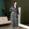 Women's & Men's Double-Sided Thick Coral Fleece Bathrobe - Long, Ankle-Length, Ideal for Autumn & Winter