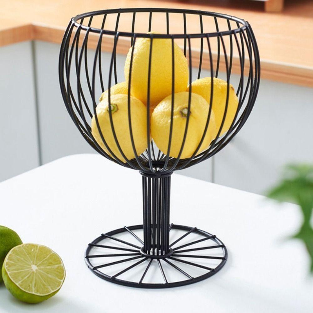 Hollow Goblet Shape Fruit Basket Space Saving Fruit Display Stand Snack Storage Tray  Dessert