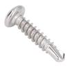 100Pcs Self Drilling Screw Stainless Steel Round Head M4.2x19 Fastener Accessory Set Kit