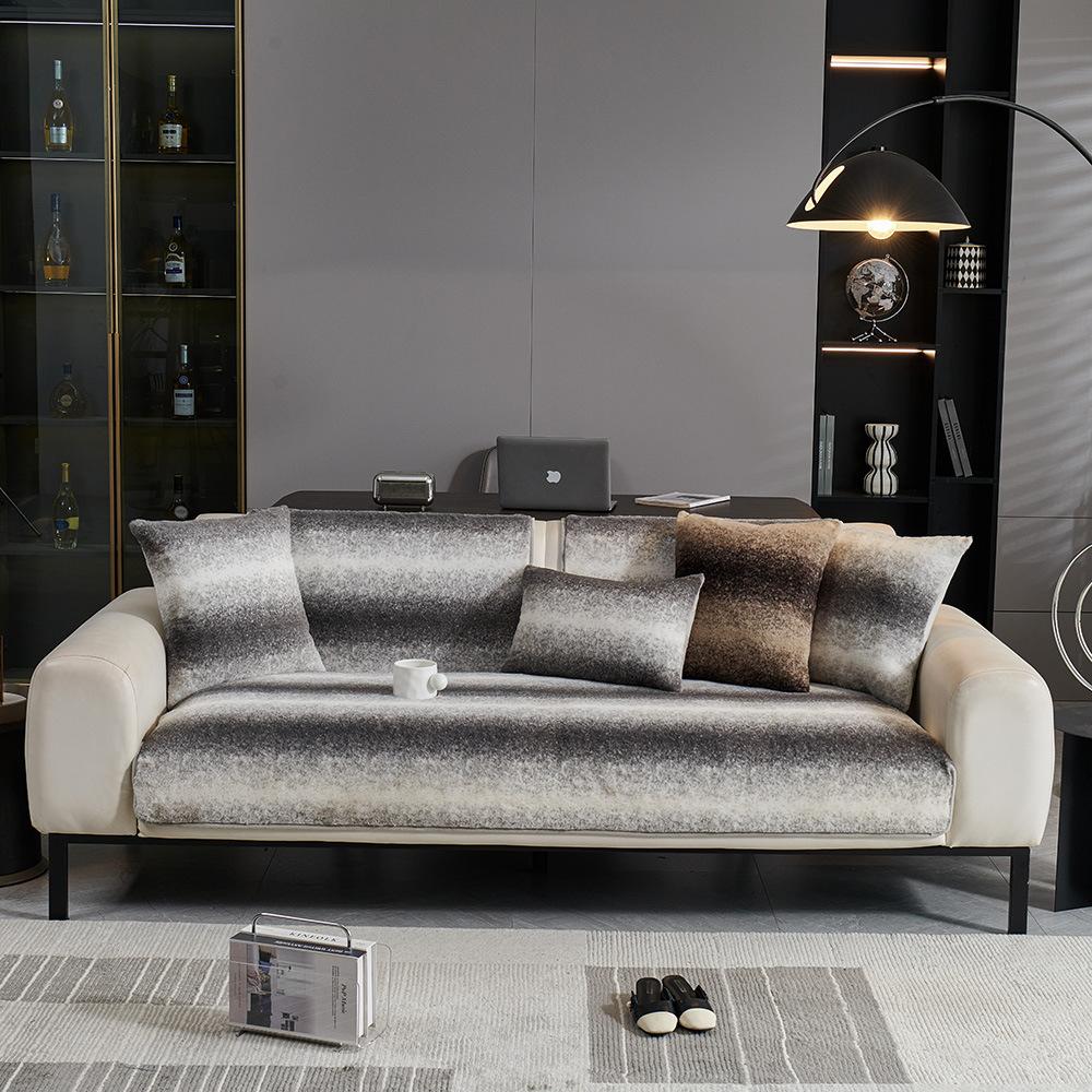 

Новый Кролик плюшевый нескользящий диванная подушка Four Seasons универсальный высокий стиль диванный чехол тканевое полотенце простой современный диванный чехол 70x70cm 1pc