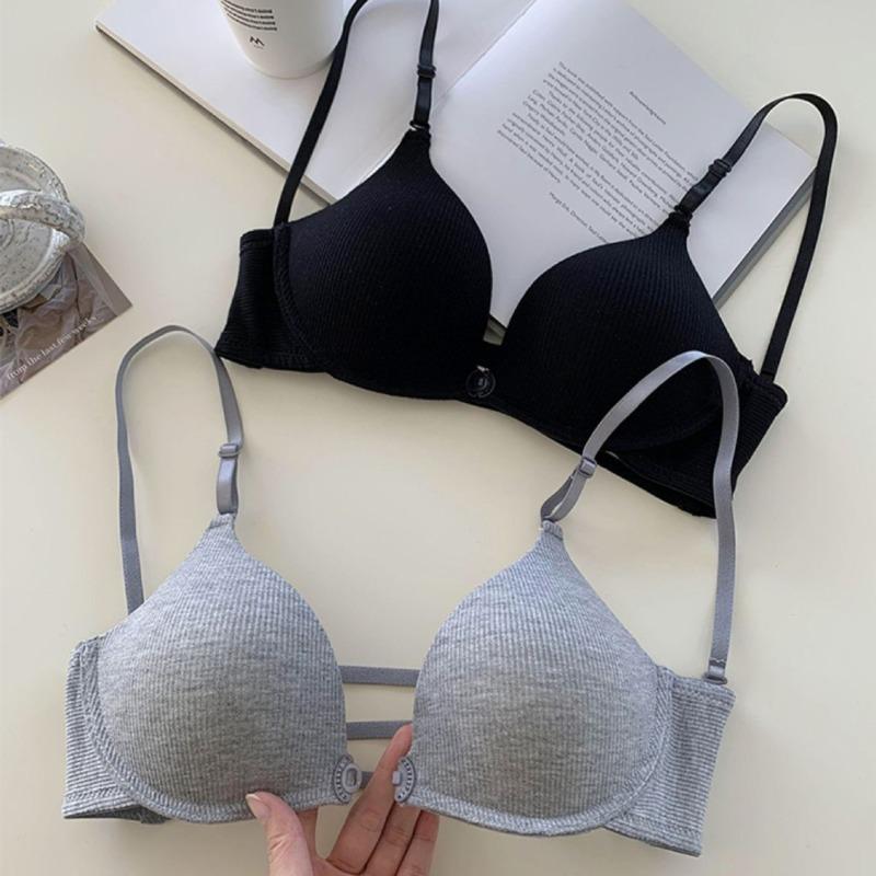 Women's Seamless Front Closure Bra Wireless Thin Padded Beauty Back Deep Backless Sexy Everyday Bra