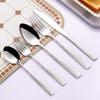Hammered Pattern Stainless Steel Dinner Knife