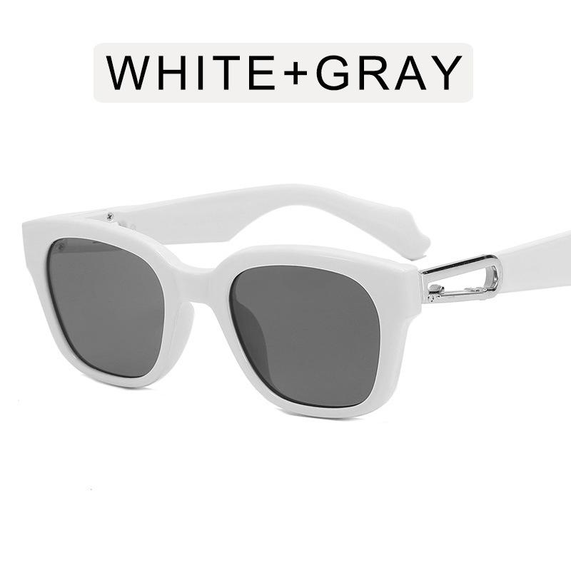 

Square Men Womens Fashion Sunglasses Steam Punk Vintage Male Female Shades Hook Buckle Rectangle Driving Eyeglasses UV400 only 1 sunglasses