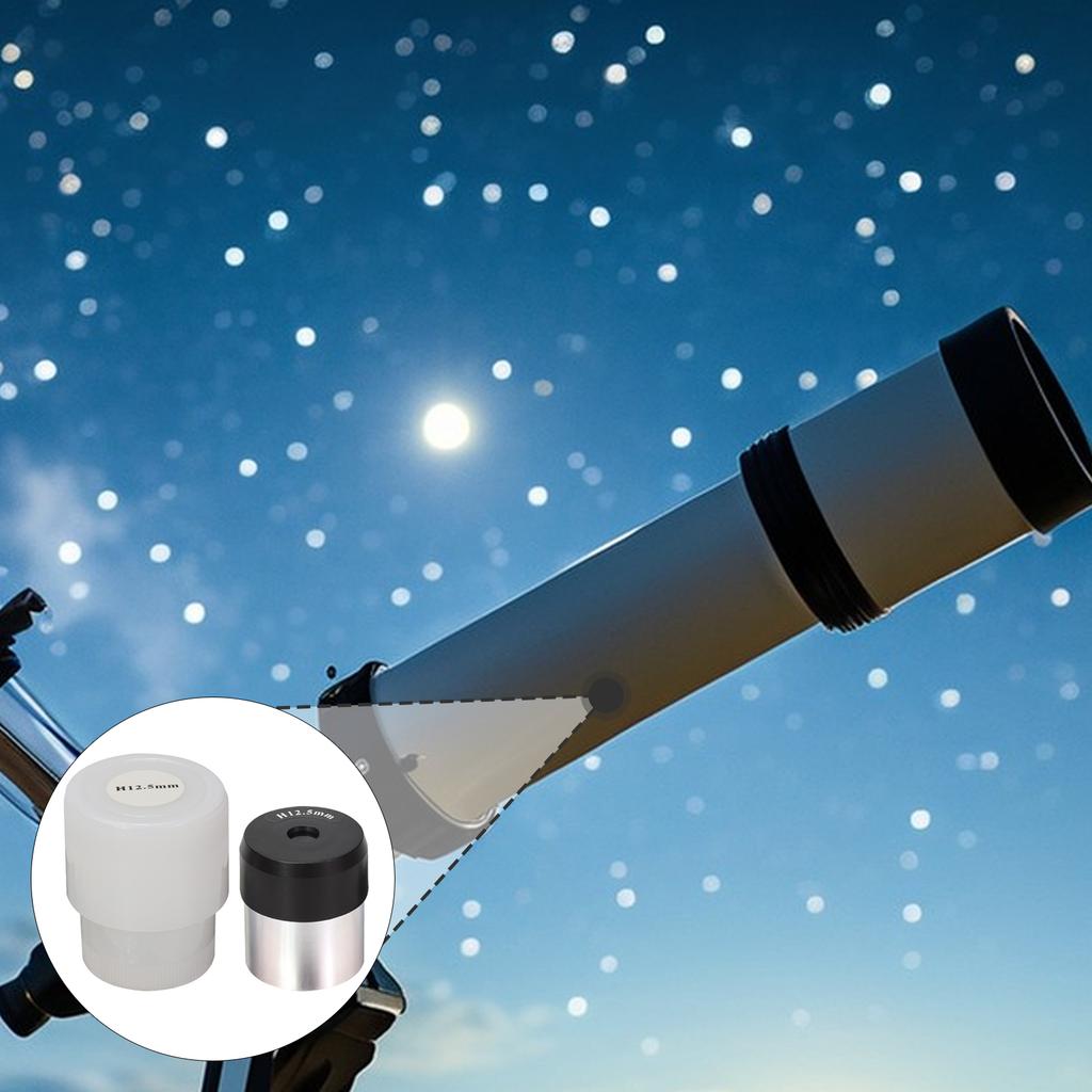 Telescope Eyepiece Lens Kit 1.25 Inch H12.5mm for Astronomical Telescope Ornament Planet and Star Observation