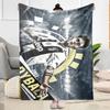 Football Stars Action Blanket Ultra-Soft Perfect for Livingroom Chair Seaside for All Seasons Playful Design Suitable for Gifting Relatives and Friend