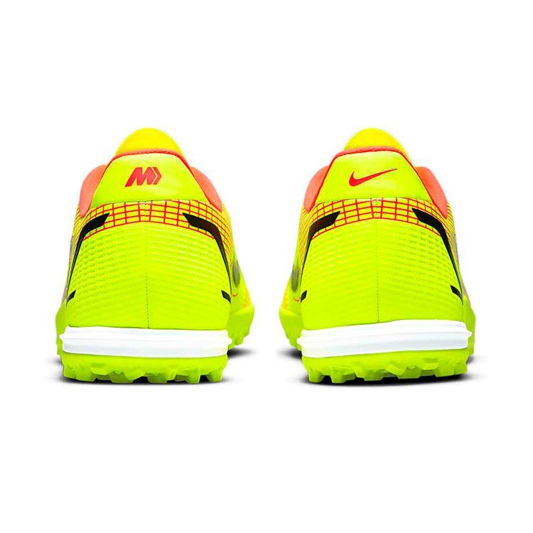 Nike Zapatillas de Fútbol Mercurial Vapor 14 Academy Punta Redonda Cordones TF Hombre Zapatillas de Fútbol Amarillo Fluorescente CV0978-760
