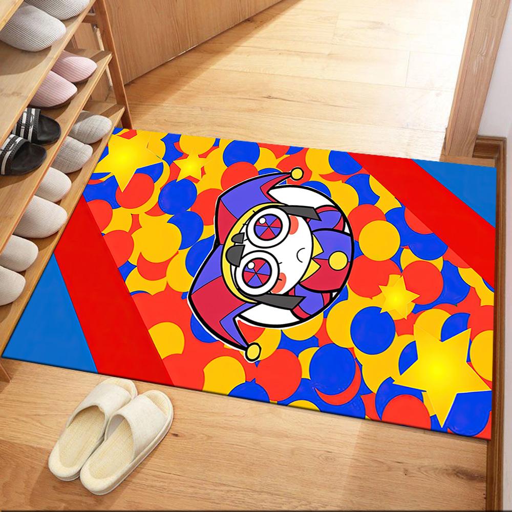 Amazing Digital Circus Square Rugs Are a Great Choice for Living Rooms, Bedrooms, Home Décor, and As Gifts.