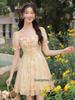 New French Sweet Girl Style Slimming Fairy Net Yarn Dress