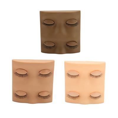 Eyelashes Mannequin Head Removable Eyelids Realistic Reusable for Eyelash Extension Training