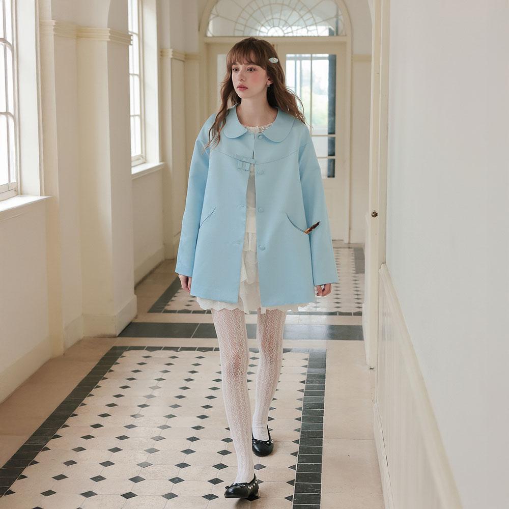CEST MOIDEW Cest_Blue Doll Collar Loose Coat