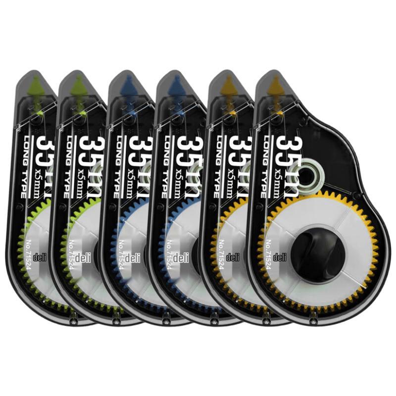 Deli CR Large Capacity Correction Tape (6-Pack)
