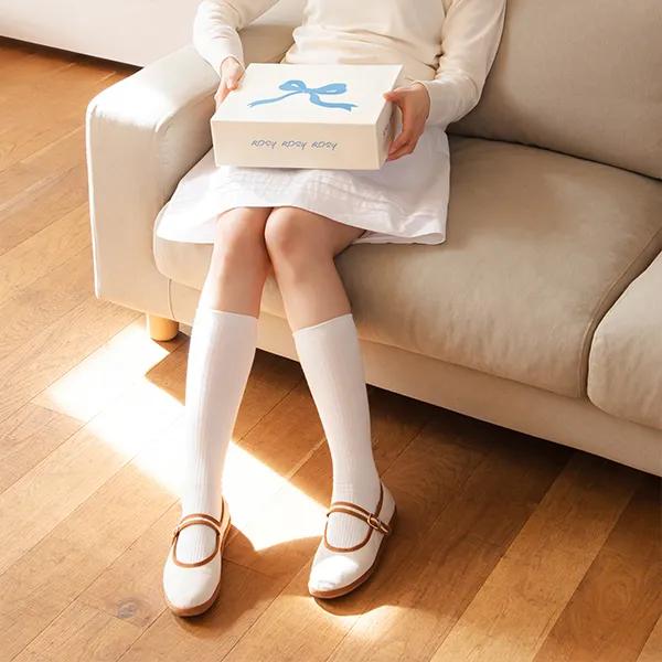 [2PACK] Rosy Cotton Knee Socks 2-Piece Set 2 Colors