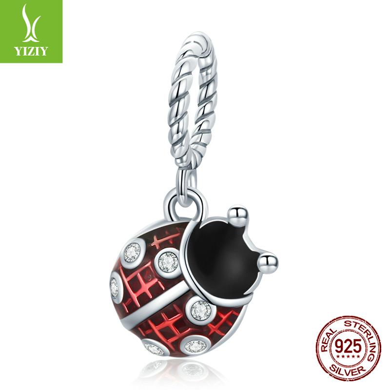 

Браслет-сделай-сам «Божья коровка Иньцзыюнь»: Коллекция насекомых из стерлингового серебра с бусинами в пасторальном стиле. Sterling Silver