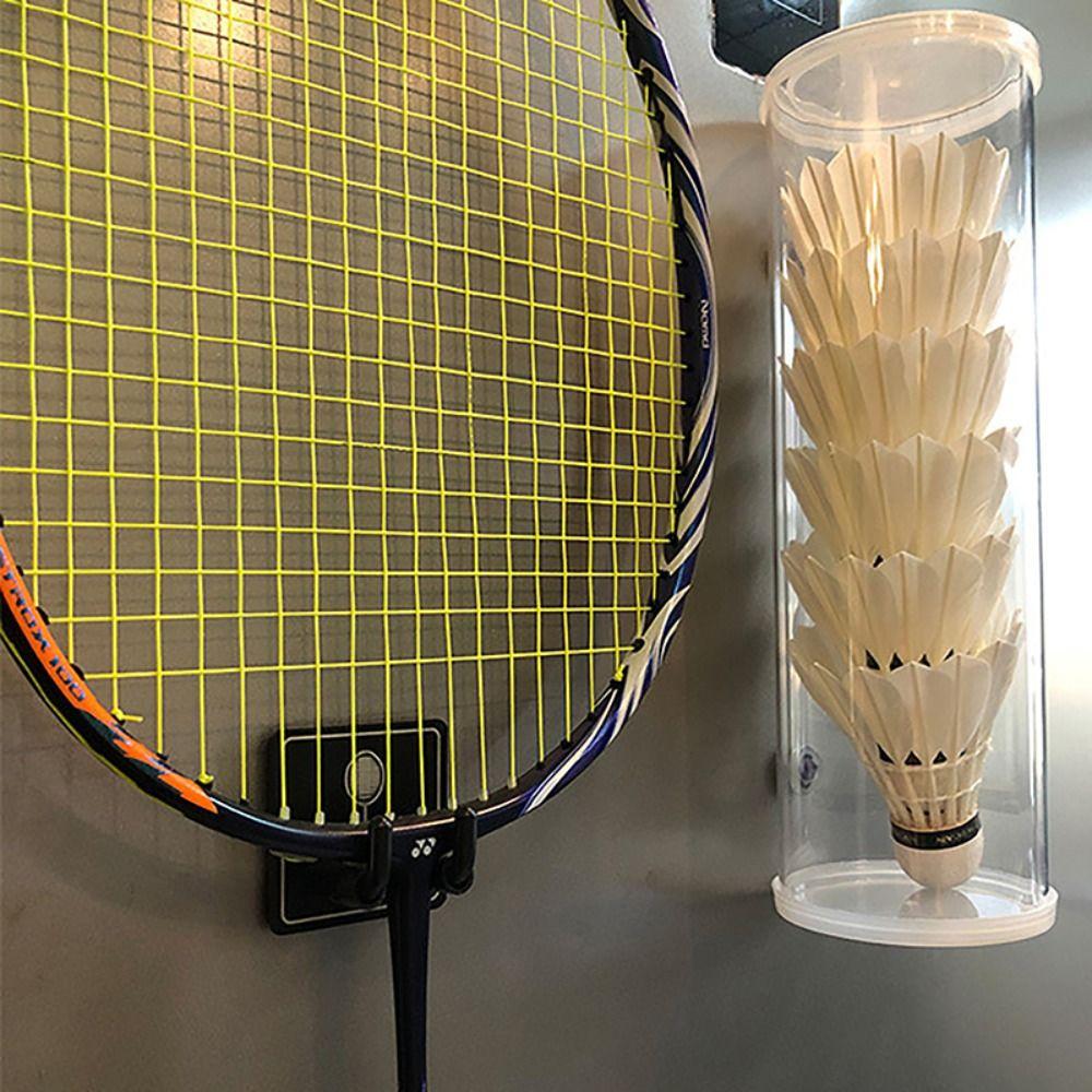 Wall Hook Storage Wall Mounted Racket Holder Stainless Steel Tennis Storage Rack  Game Room