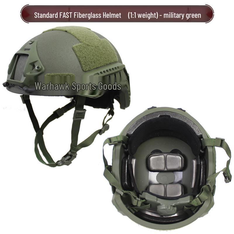 

Зарубежный CE-сертифицированный стекловолоконный шлем FAST: 1.5 кг Снаряжение для подавления беспорядков и тренировок One Size