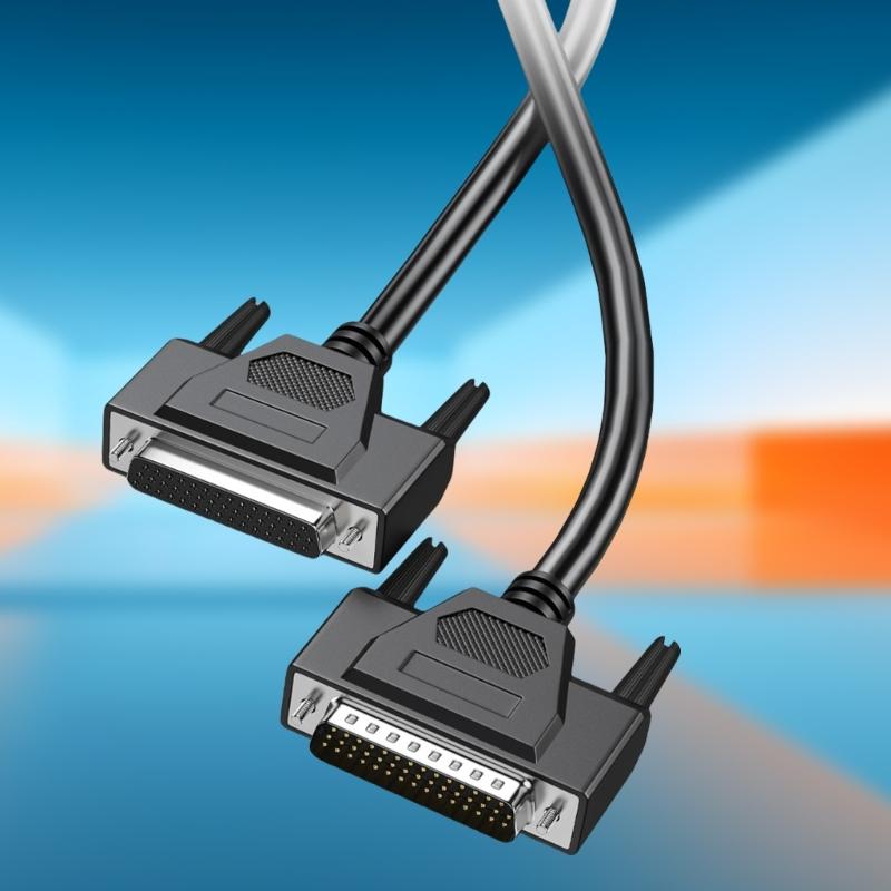 High Flexibility DB44 Male To Female/Male Connectors Cable, Shielded Serial Port Cord 26AWG Data Cable